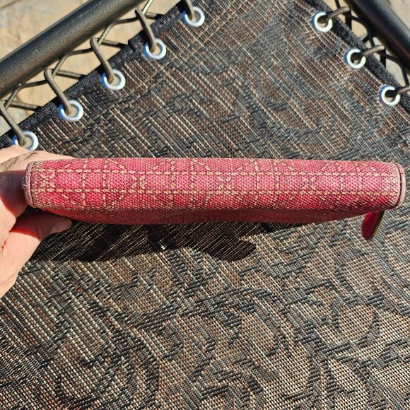 Christian Dior GUC Canape Coated Canvas Wallet with Removable Charm - Picture 4 of 15